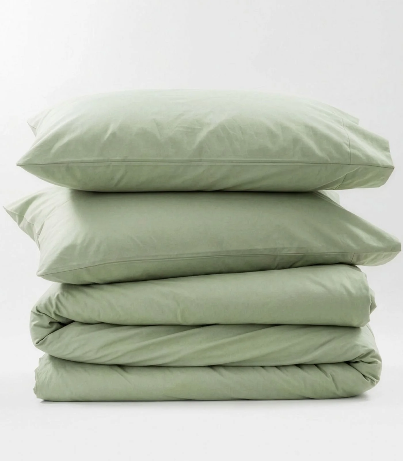 Organic Cotton Percale Plain Quilt Cover Set - Image 14