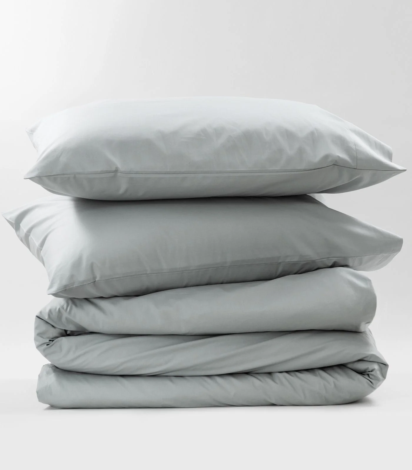 Organic Cotton Percale Plain Quilt Cover Set - Image 9