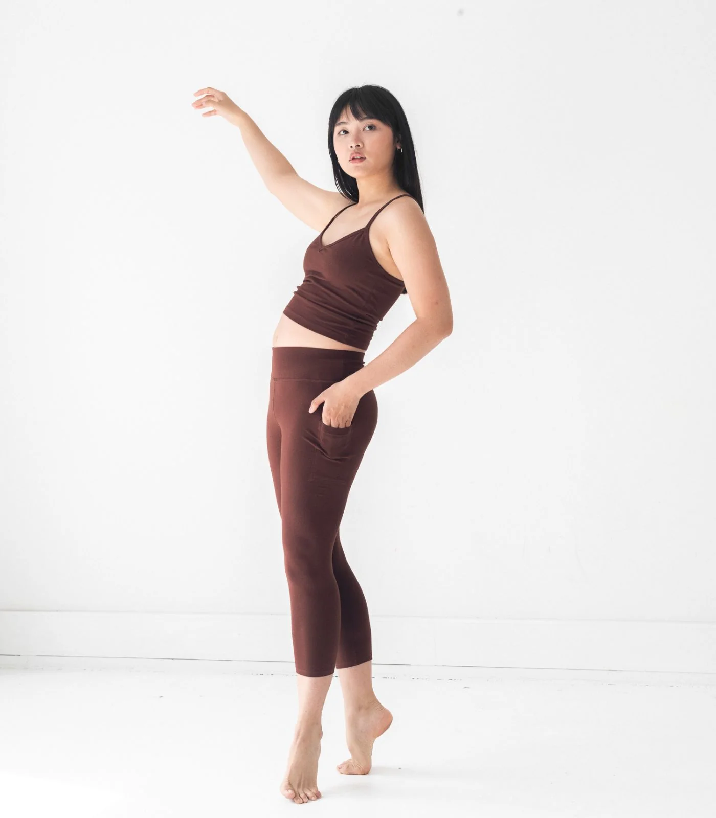 Organic Cotton Pocket 3/4 Leggings - Image 8