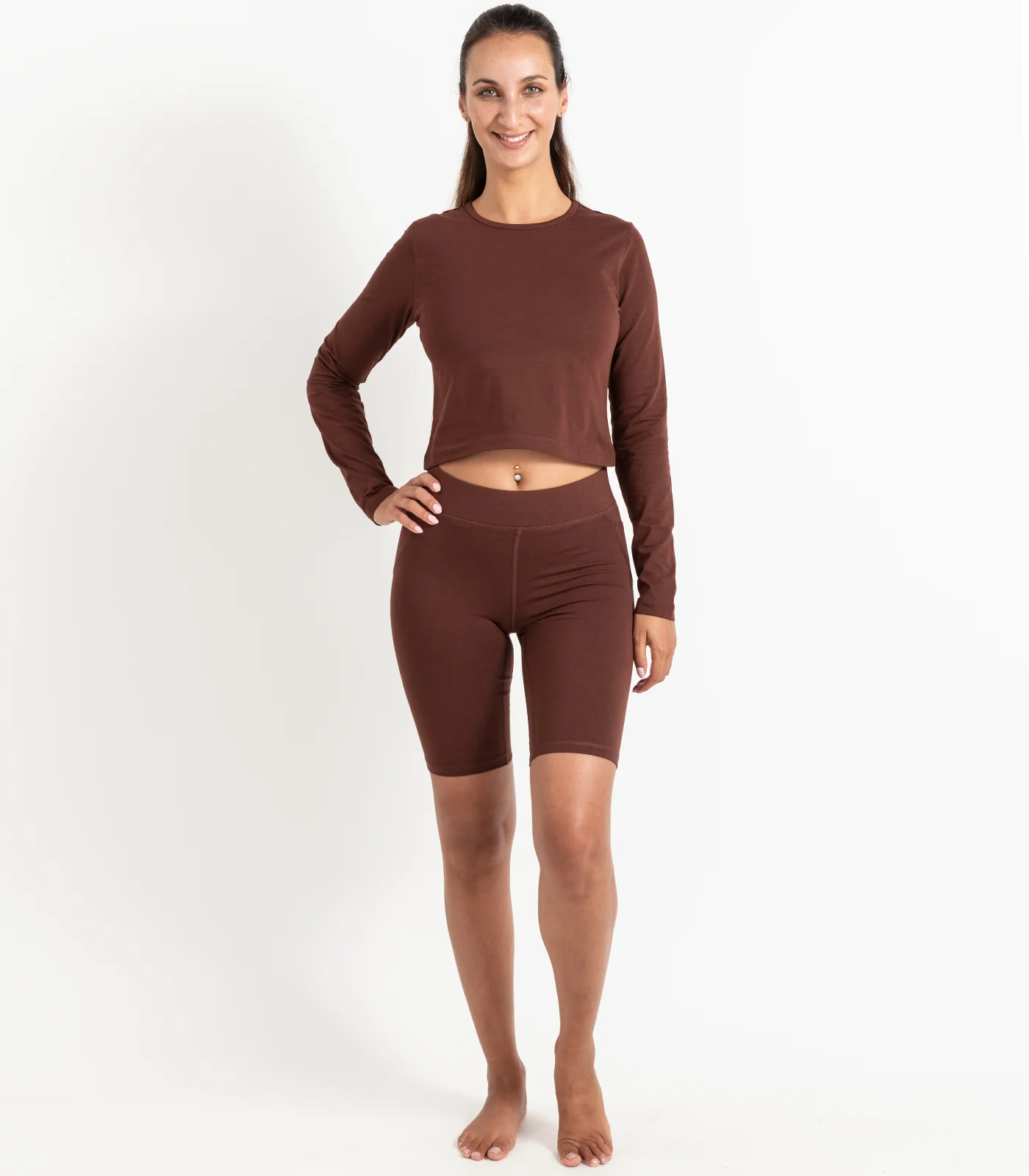 Organic Cotton Pocket Long Bike Shorts - Image 8