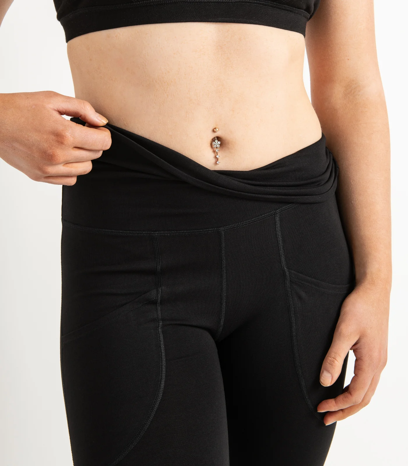 Organic Cotton Pocket Wide Leg Leggings - Image 11