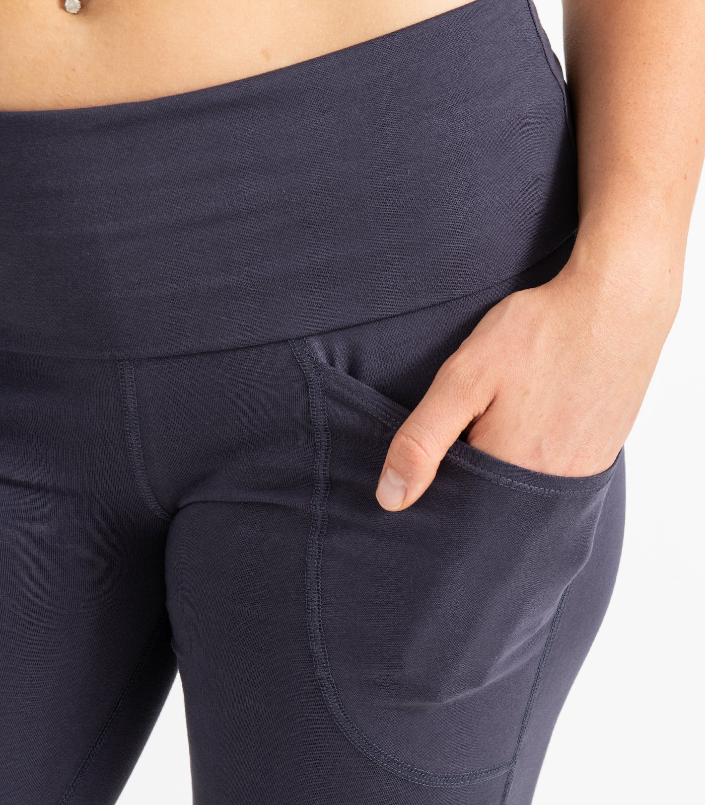 Organic Cotton Pocket Wide Leg Leggings - Image 4