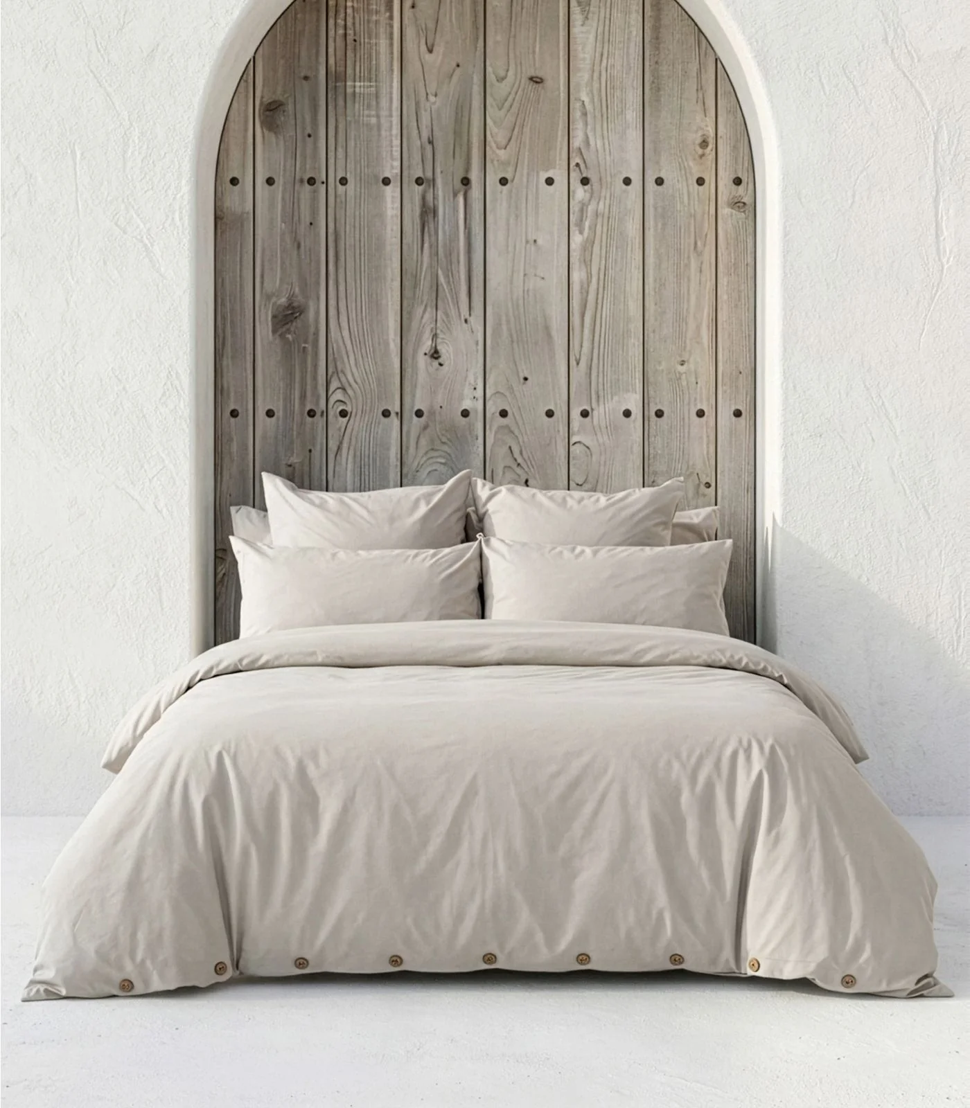 Organic Cotton Sateen Plain Quilt Cover Set - Image 10