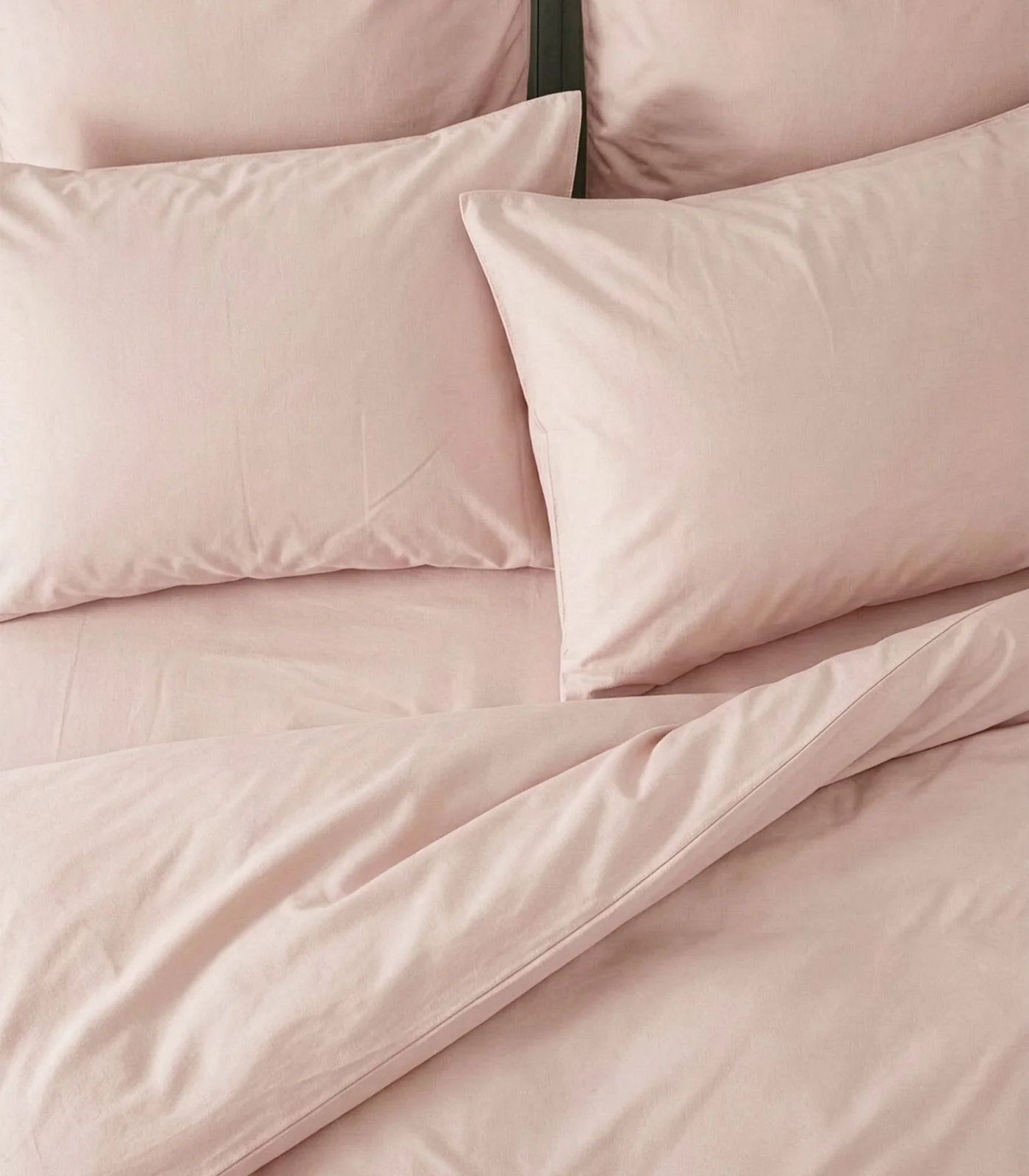 Organic Cotton Sateen Plain Quilt Cover Set - Image 18